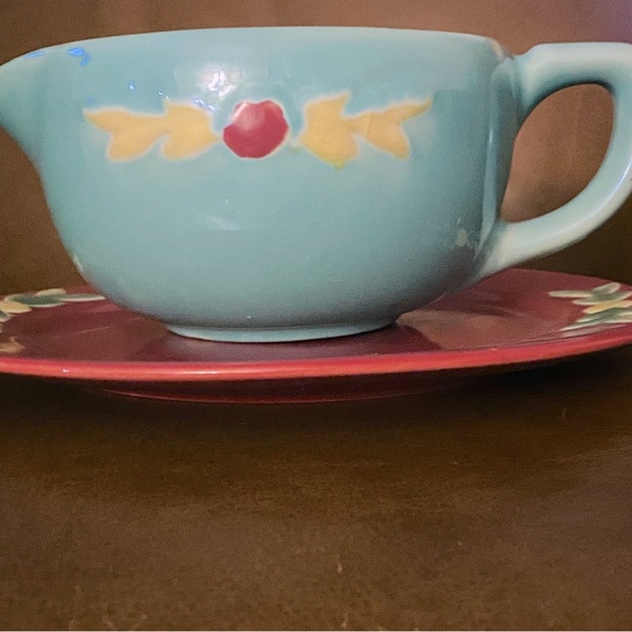 Coors rosebud plate and pouring dish - Picture 4 of 10